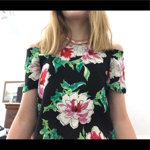 floral off the shoulder top